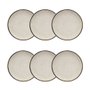 Kit 6 Pratos Sobremesa 20cm Brisa Oxford