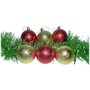 Kit Bola De Natal Texturizada Vermelho E Dourado 6 Unidades 