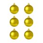 Kit Bolas De Natal 6 Unidades Dourado 3cm