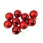 Kit Bolas De Natal Tubo 12 Unidades Vermelho 4cm