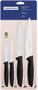 Kit Facas 4 Peças Inox Plenus Preto Tramontina
