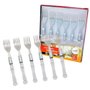 Kit Garfo De Sobremesa 6 Peças Cristal