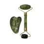 Kit Massageador Facial Pedra Jade 2 Peças