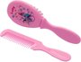 Kit Cabelo Para Bebê Escova E Pente Rosa