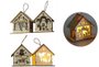 Enfeite Casa Com Led Luminosa MDF Natalina 9 CM