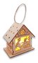 Enfeite Casa Com Led Luminosa MDF Natalina 9 CM