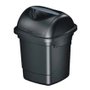 Lixeira Basculante Preto 10L Plasvale