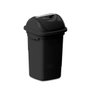 Lixeira Com Tampa Basculante 30L Cor Preto Plasvale