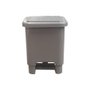 Lixeira Plástica Com Pedal 15L Cor Granizo Plasvale