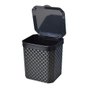 Lixeira Rattan 5L Com Tampa Preto4