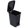 Lixeira Rattan 7L Com Pedal Preto