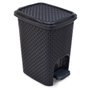 Lixeira Rattan 7L Com Pedal Preto