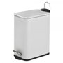 Lixeira Retangular Com Pedal 5L Ferro E Plástico PP Clink