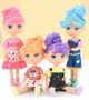 Mini Boneca Beauty Girl Cabelo Colorido