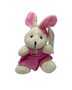 Mini Coelho De Pelúcia Fêmea Liso 14cm