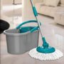 Mop Giratório Com Balde E Esfregão 8L Cinza