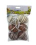 Ovinhos Decorativos De Páscoa 6x4cm 6 Unidades