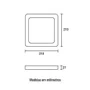 Painel Led Sobrepor Squad 18W 100-240V 6.500K BRANCO