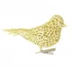 Passarinho Com Presilha Dourado 11 CM