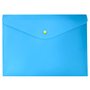 Pasta Envelope Com Botão A4 Full Color Azul