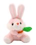 Pelúcia Coelho Páscoa Poliéster Rosa 11cm