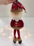 Pendente Pelúcia Natal 29cm Papai Noel E Boneco de Neve