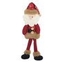 Pendente Pelúcia Natal 29cm Papai Noel E Boneco de Neve
