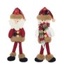 Pendente Pelúcia Natal 29cm Papai Noel E Boneco de Neve