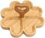 Petisqueira De Bambu Heart 19x19x8cm