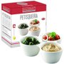 Petisqueira Porcelana 3 Divisórias Branca Hauskraft