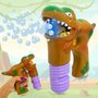 Pistola Lança Bolhas Luz E Som Dino A Pilha