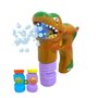 Pistola Lança Bolhas Luz E Som Dino A Pilha