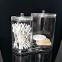 Porta Algodão E Porta Cotonete Plástico Acrílico