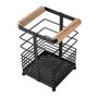 Porta Talher Madeira E Ferro 16cm Clink