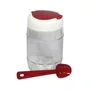 Porta Tempero Vidro Com Colher 370 ML
