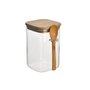 Pote De Vidro Com Tampa E Colher De Bambu 450ml