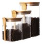 Pote De Vidro Com Tampa E Colher De Bambu 550ml