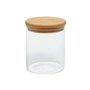 Pote Vidro Hermético Tampa Bambu 750ml