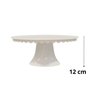Suporte Para Bolo Melamina 35,5cm Premium Branco Bestfer