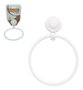 Suporte Porta Toalha De Rosto Branco Com Ventosa