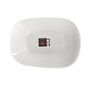 Tigela Oval Melamina Branca 22x15,5x5cm