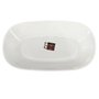 Travessa Oval Melamina Branca 32x18x5,5cm