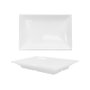 Travessa Retangular Funda Melamina Premium 40x28cm Branco Bestfer