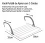 Varal Portátil De Janela 5 Cordas