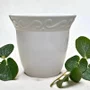 Vaso De Melamina Branco Para Flores 17 X 20CM
