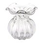Vaso Vidro Veneza Murano Trouxinha Transparente 11x11,5cm