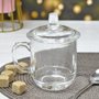 Xícara Com Tampa Vidro 290ml Avulsa