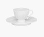 Xícara Pequena 75ml Com Pires Soleil White Branca Oxford